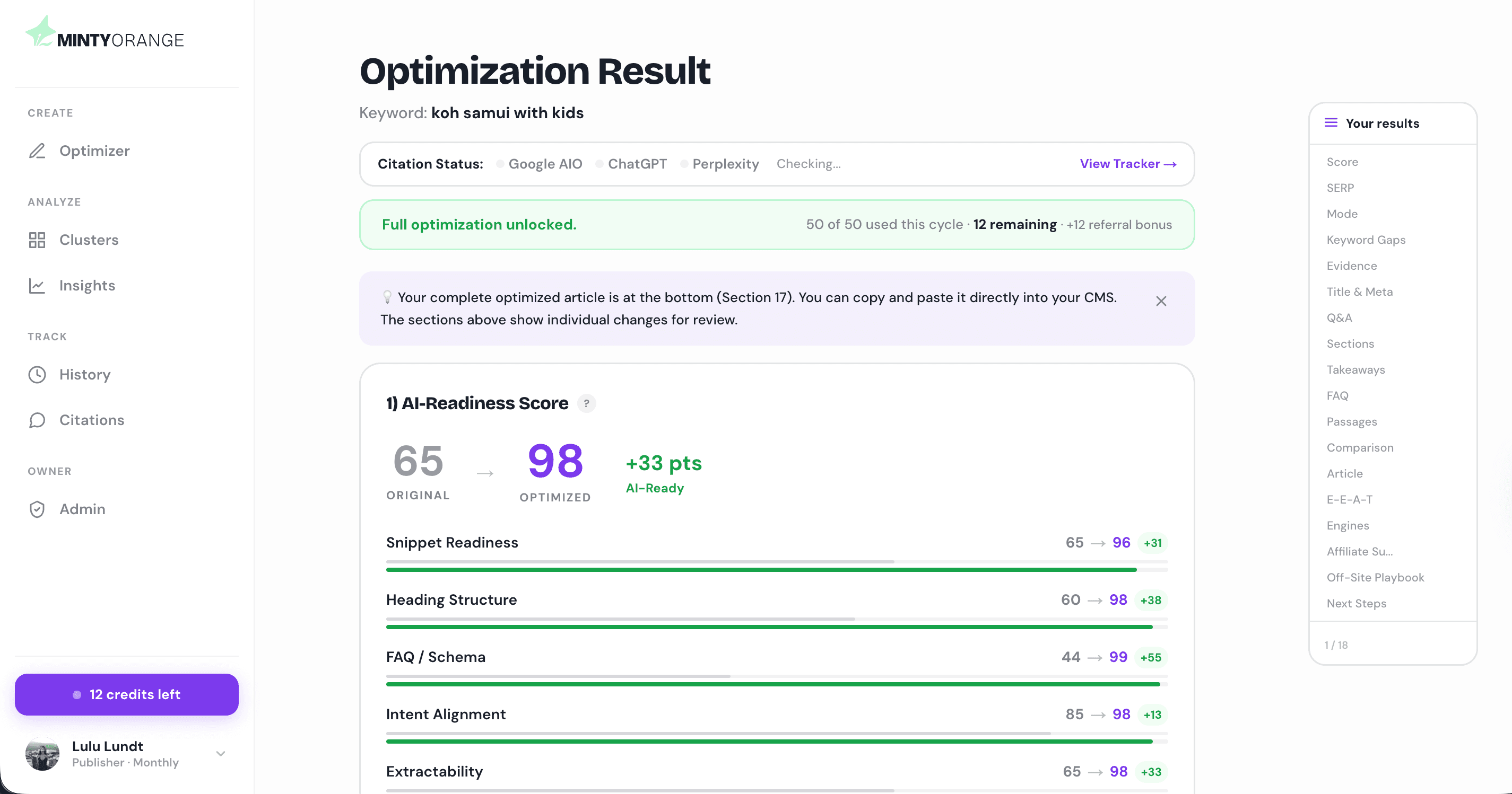 AI-Readiness Score 63 to 93